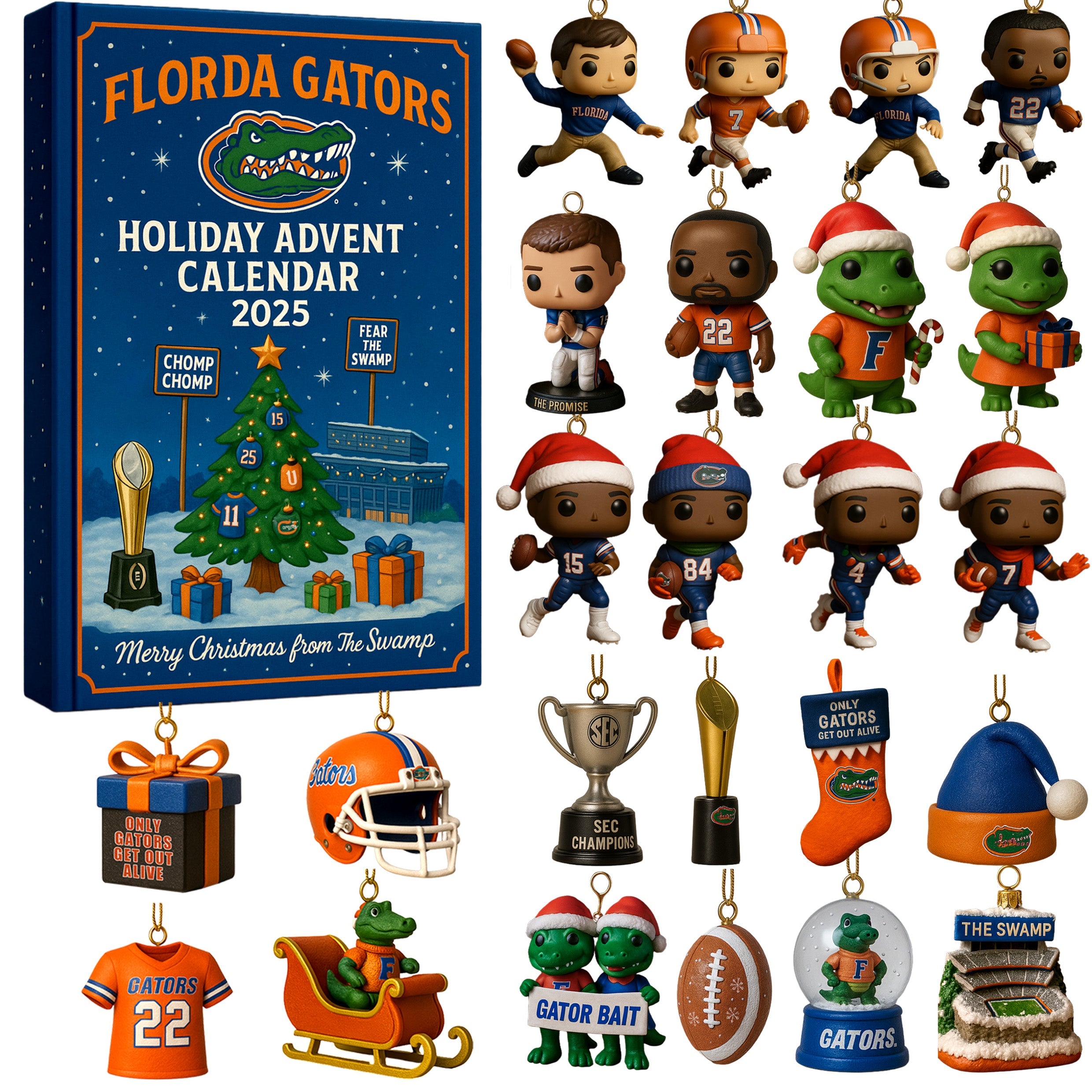Florida Gators Advent Calendar 2025 -2D Acrylic