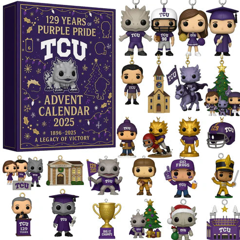 TCU Horned Frogs Limited Edition 2025 Advent Calendar -2D Acrylic