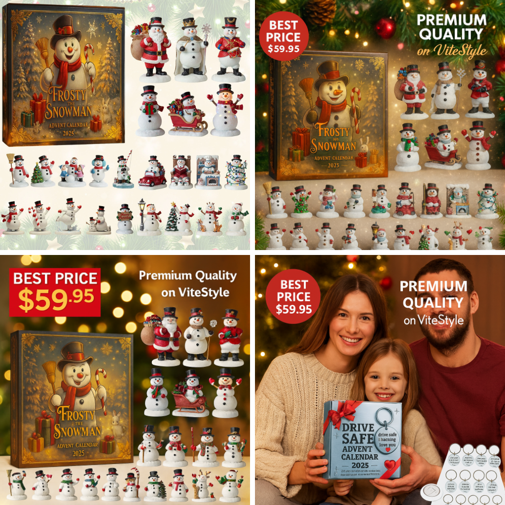 Snowman Advent Calendar 2025 -2D Acrylic