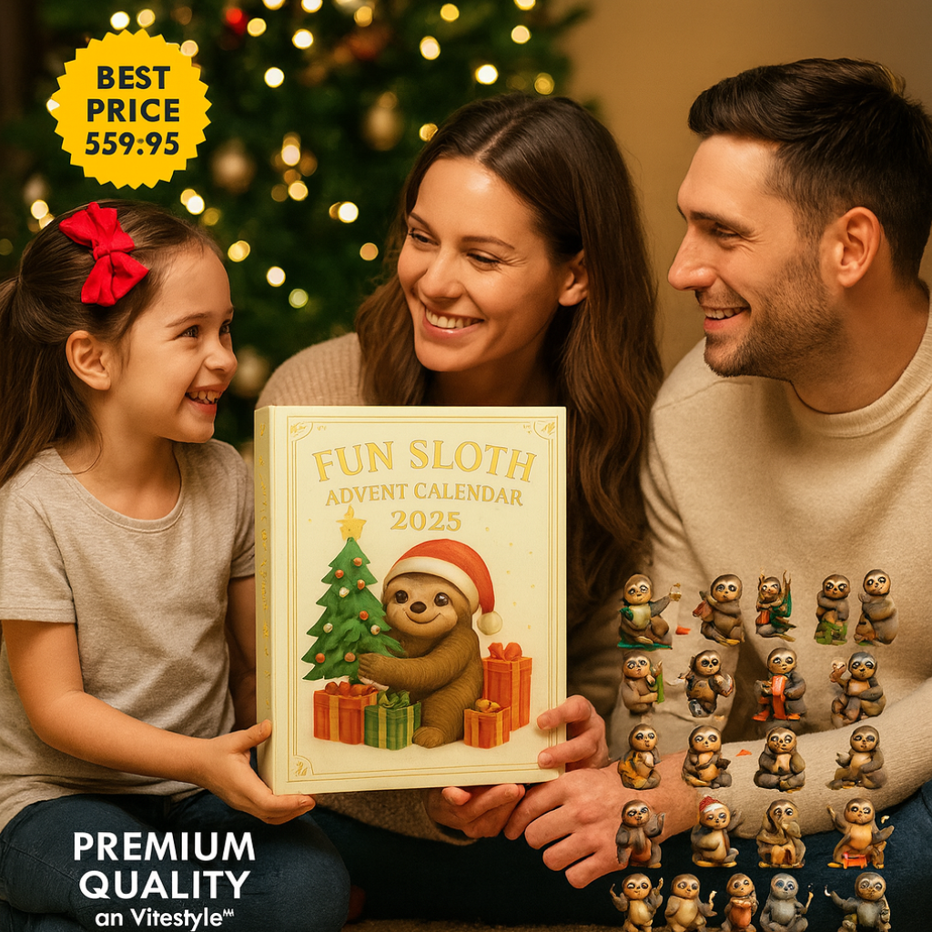 Sloth Advent Calendar -2D Acrylic