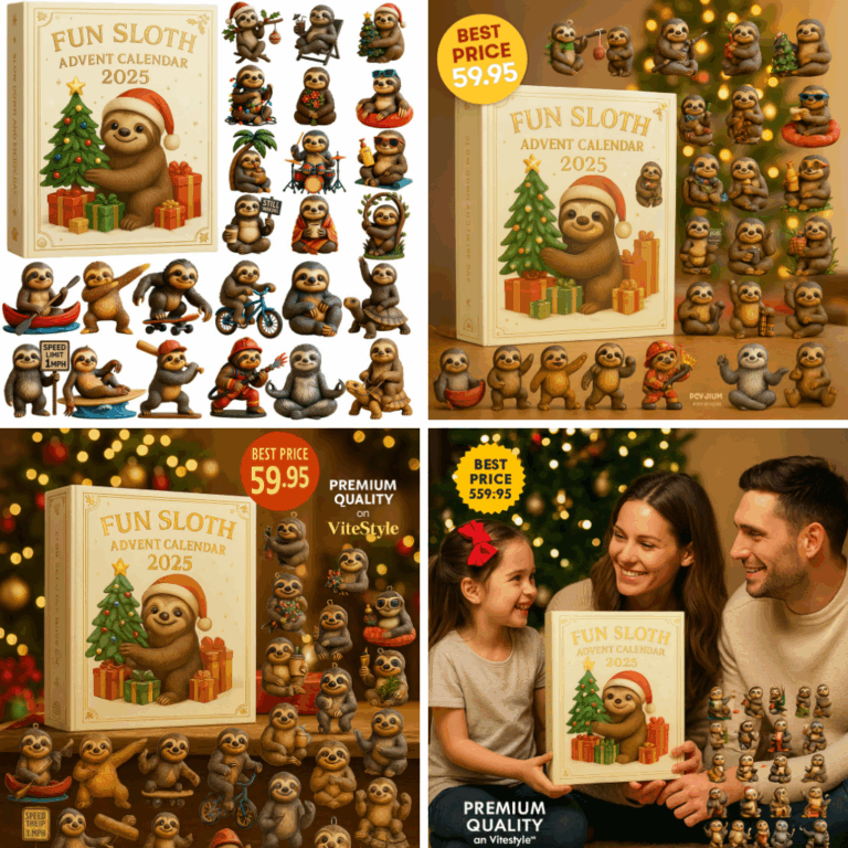 Sloth Advent Calendar -2D Acrylic