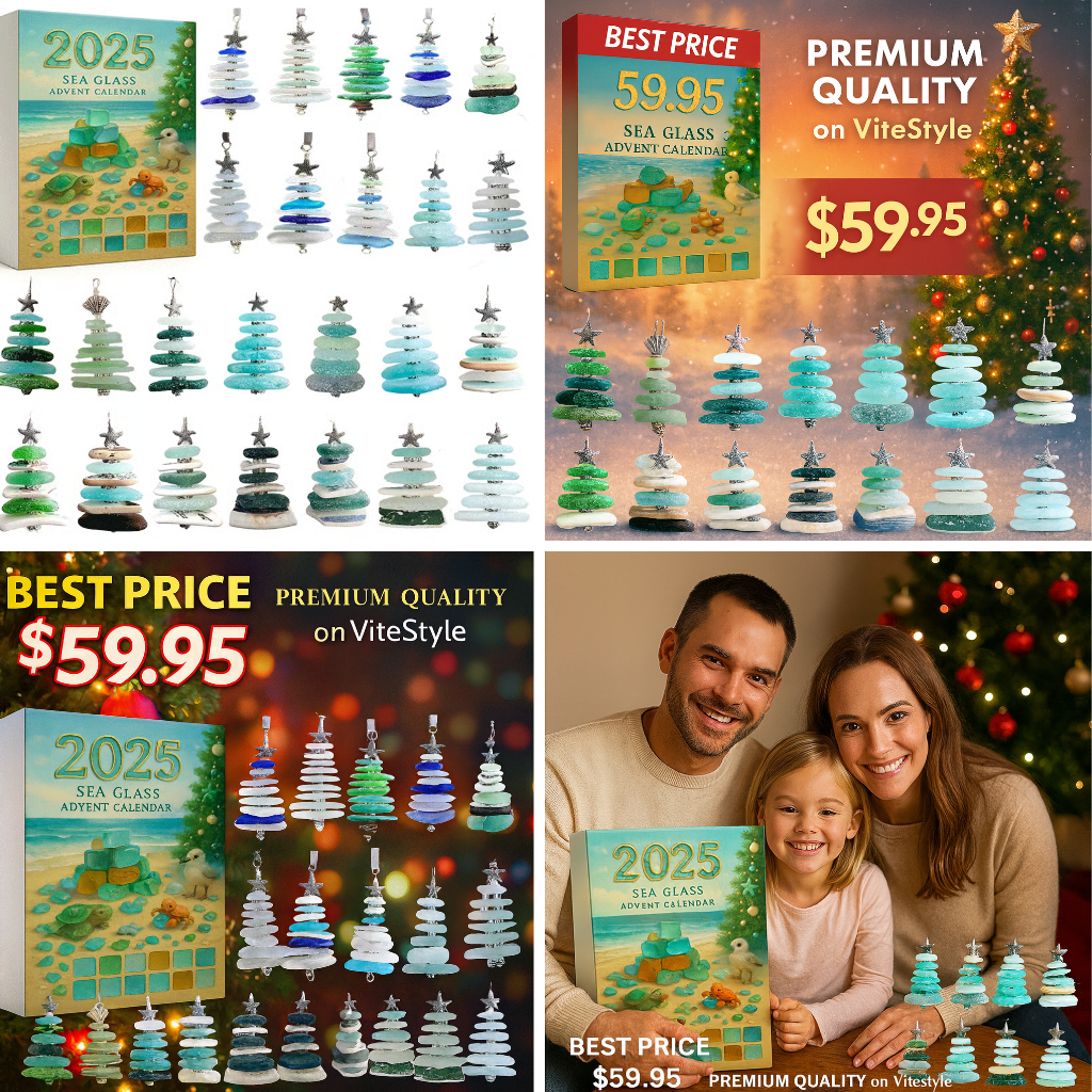 Sea Glass Ocean Treasures Advent Calendar 2025 -2D Acrylic