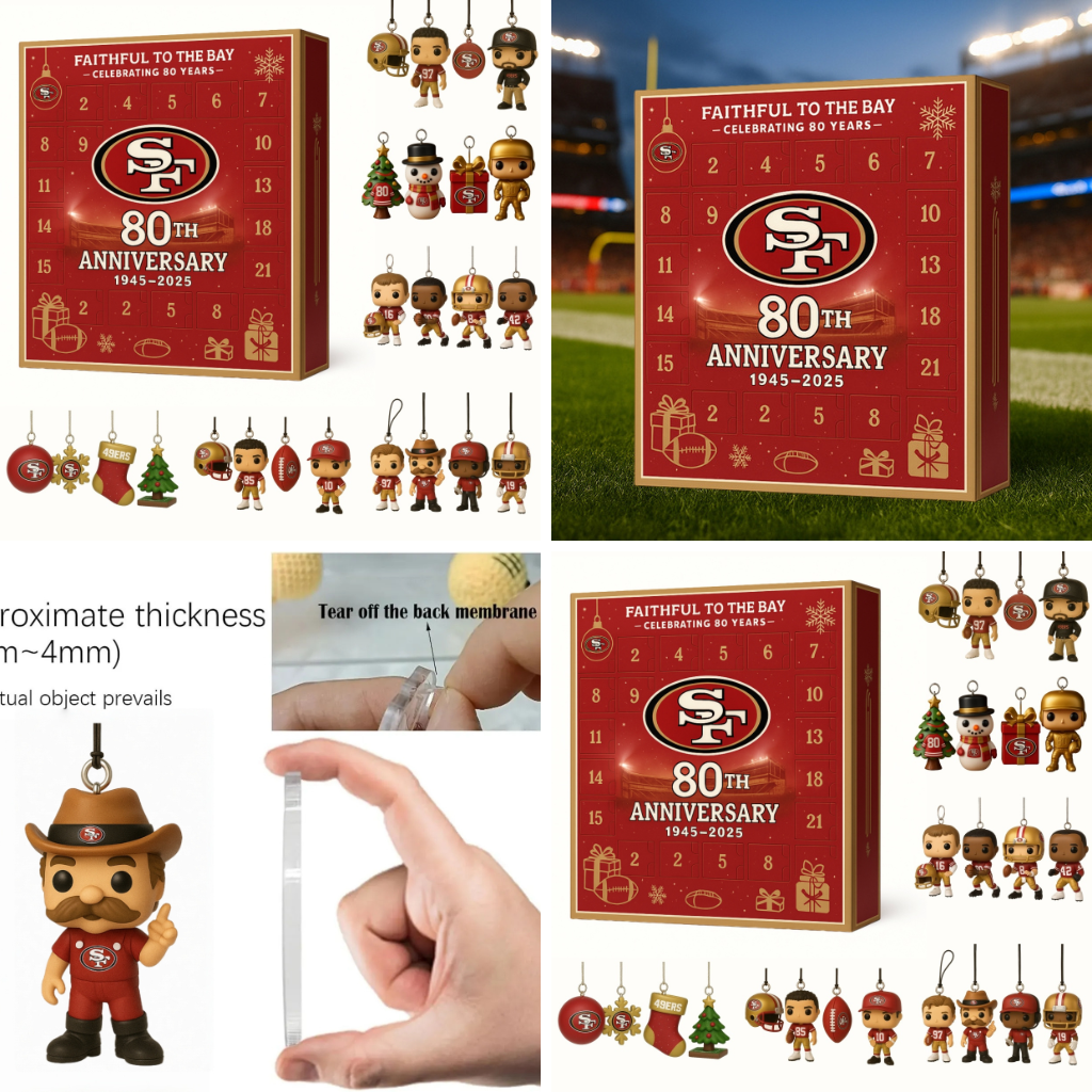 San Francisco 49ers Advent Calendar 2025 -2D Acrylic