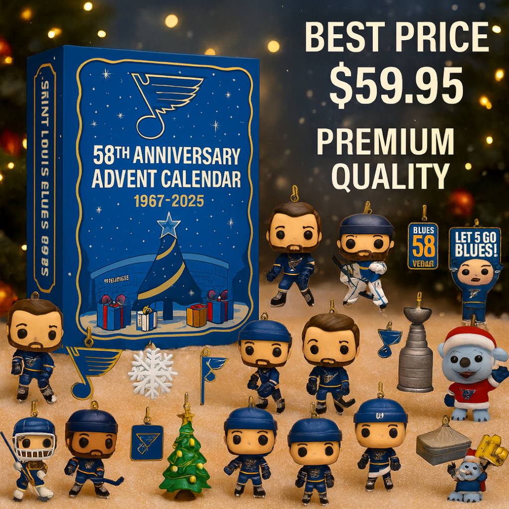 Saint Louis Blues 58th Anniversary Advent Calendar 2025 -2D Acrylic