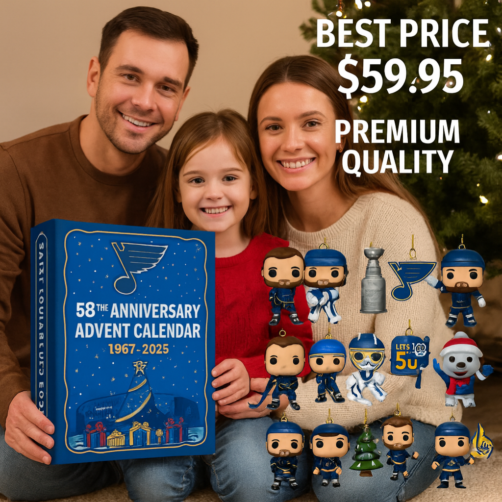 Saint Louis Blues 58th Anniversary Advent Calendar 2025 -2D Acrylic