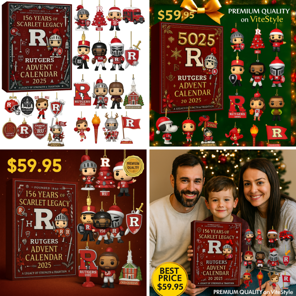 Rutgers Scarlet Knights Advent Calendar 2025 -2D Acrylic