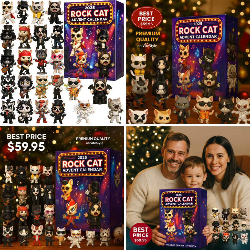 Rock Cat Legends Advent Calendar -2D Acrylic