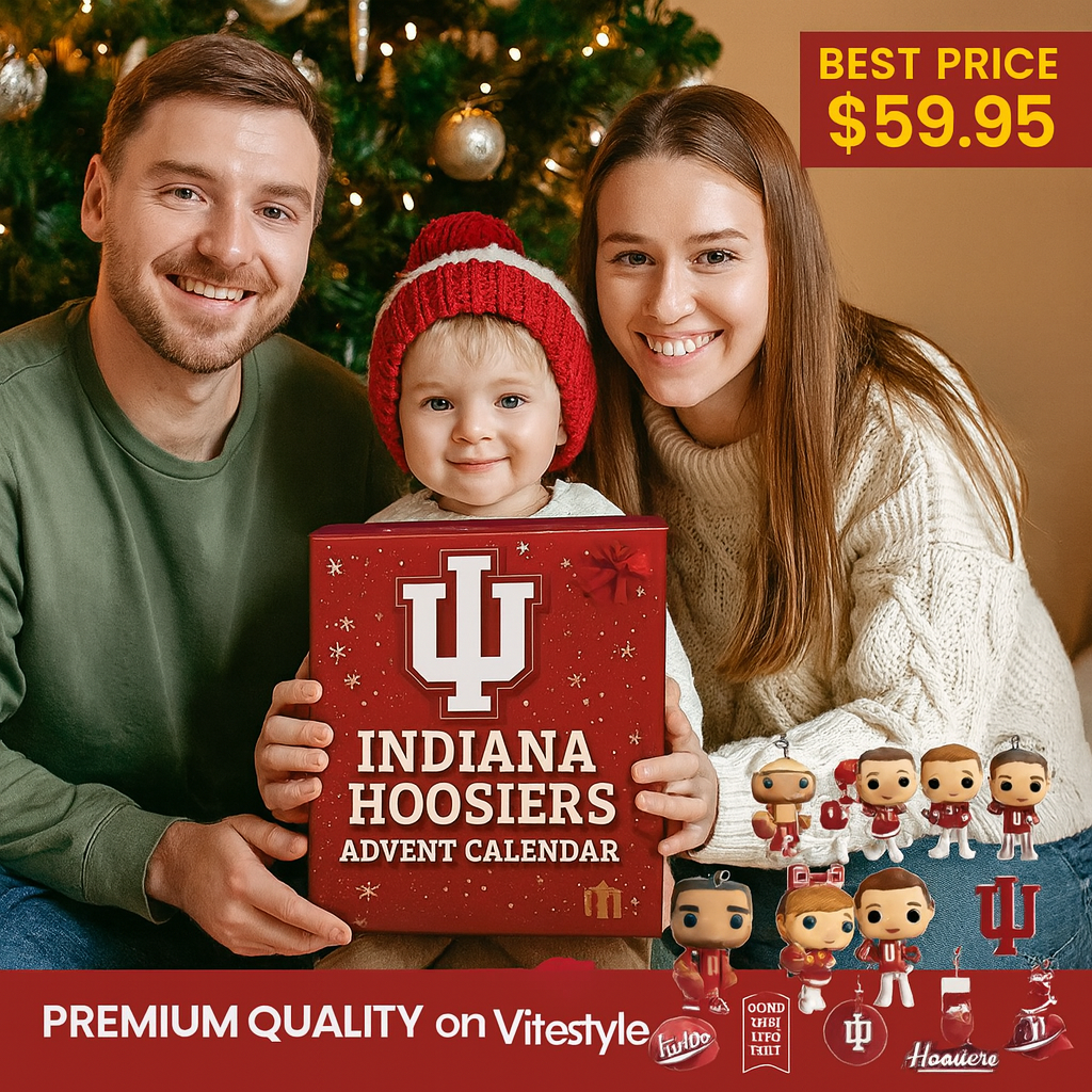RELEASED Indiana Hoosiers Football Advent Calendar -2D Acrylic