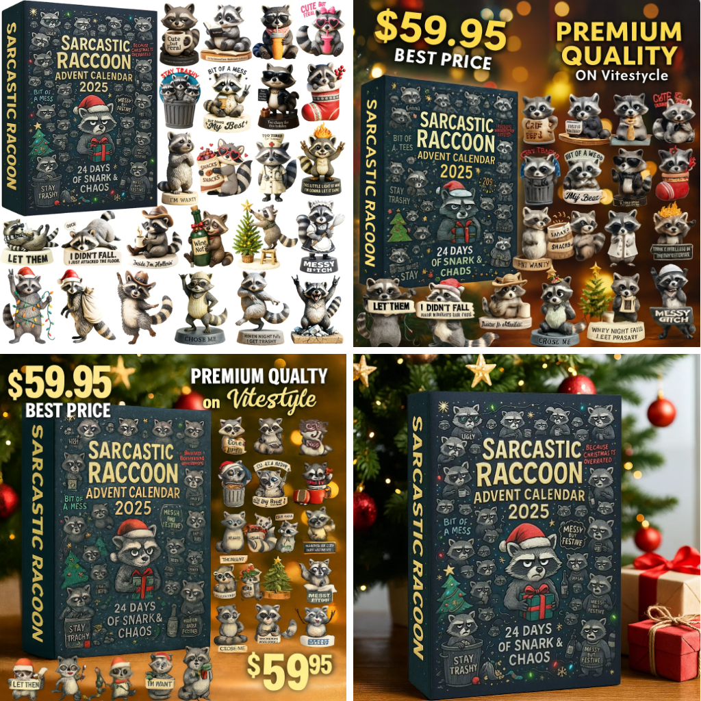 Raccoon Advent Calendar 2025 -2D Acrylic