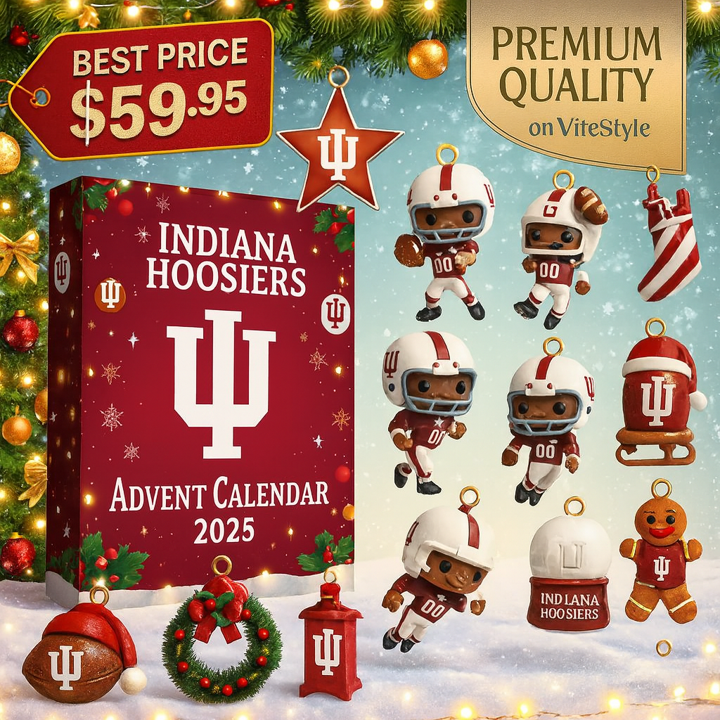 RELEASED Indiana Hoosiers Football Advent Calendar -2D Acrylic