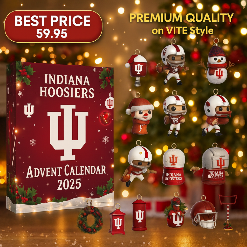 RELEASED Indiana Hoosiers Football Advent Calendar -2D Acrylic