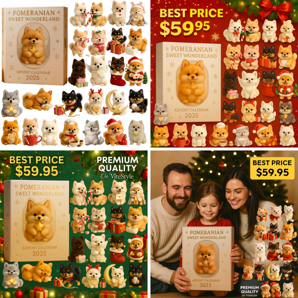 Pomeranian Advent Calendar 2025 -2D Acrylic