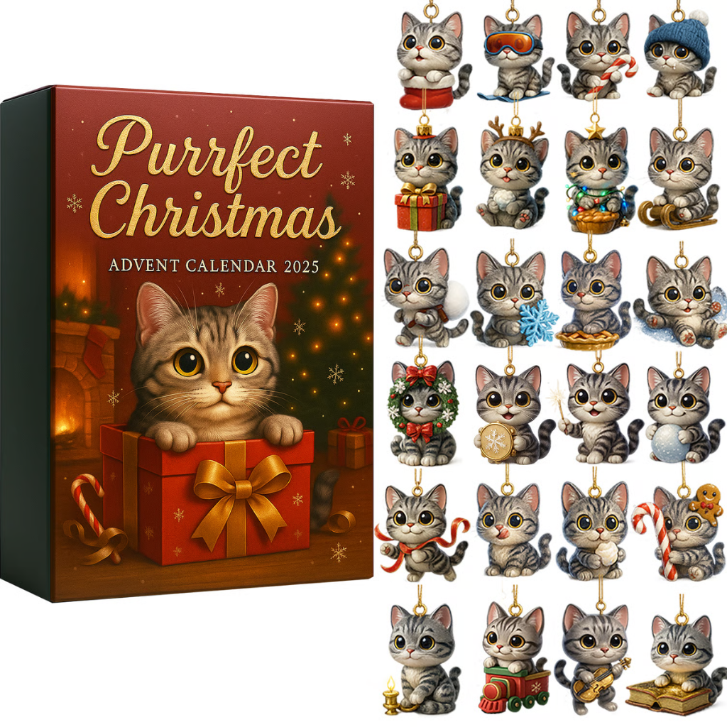Purrfect Cat Advent Calendar -2D Acrylic