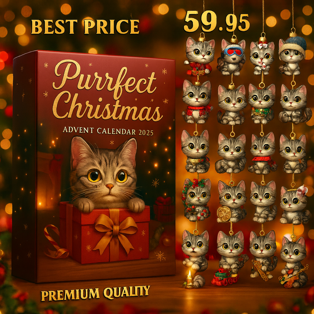 Purrfect Cat Advent Calendar -2D Acrylic