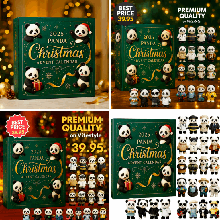 Panda Christmas Advent Calendar -2D Acrylic