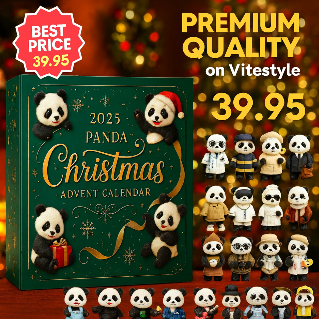 Panda Christmas Advent Calendar -2D Acrylic