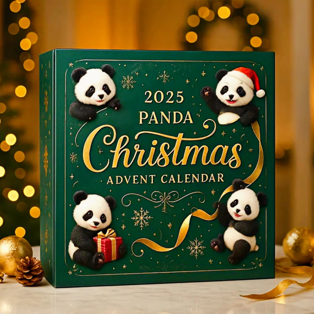 Panda Christmas Advent Calendar -2D Acrylic