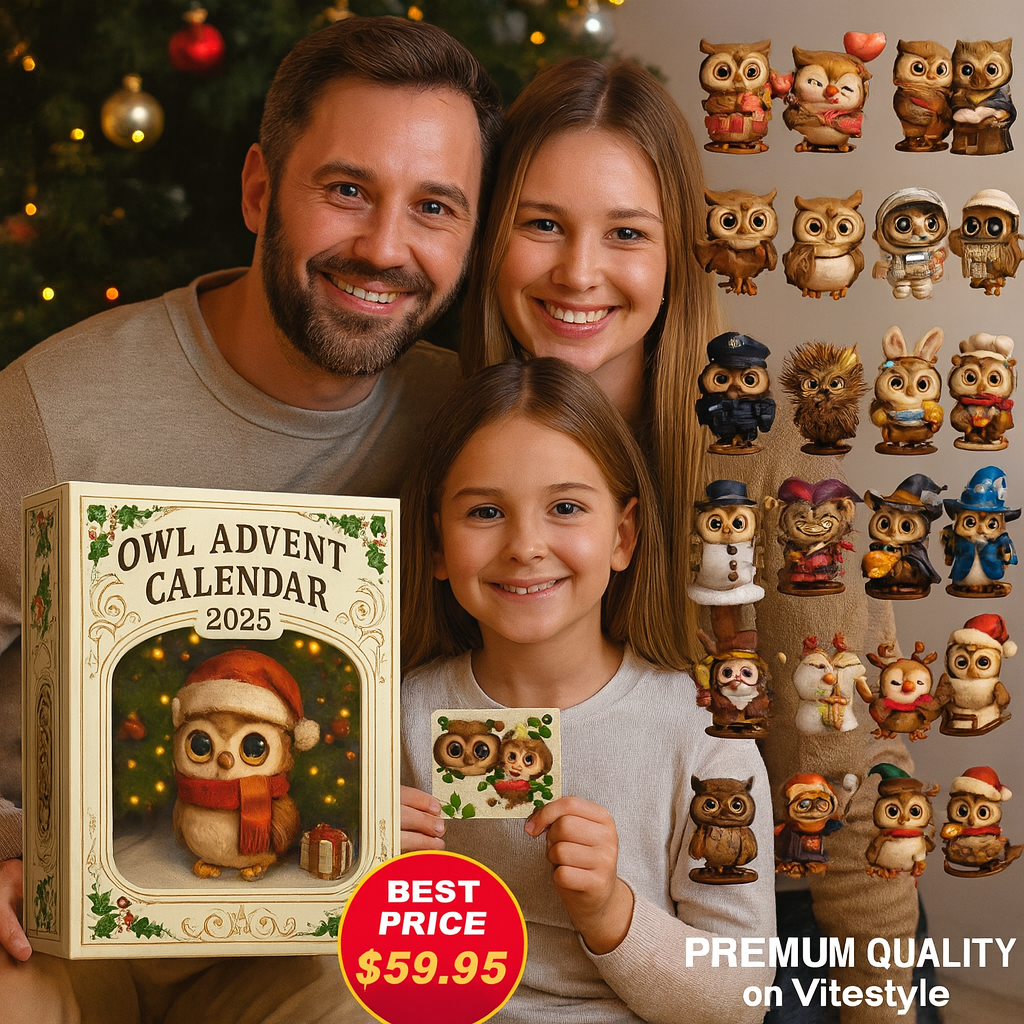 Owl Advent Calendar 2025 -2D Acrylic