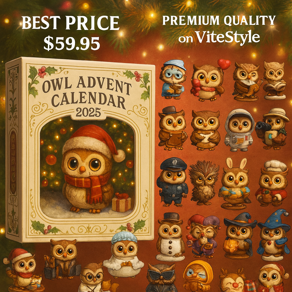 Owl Advent Calendar 2025 -2D Acrylic