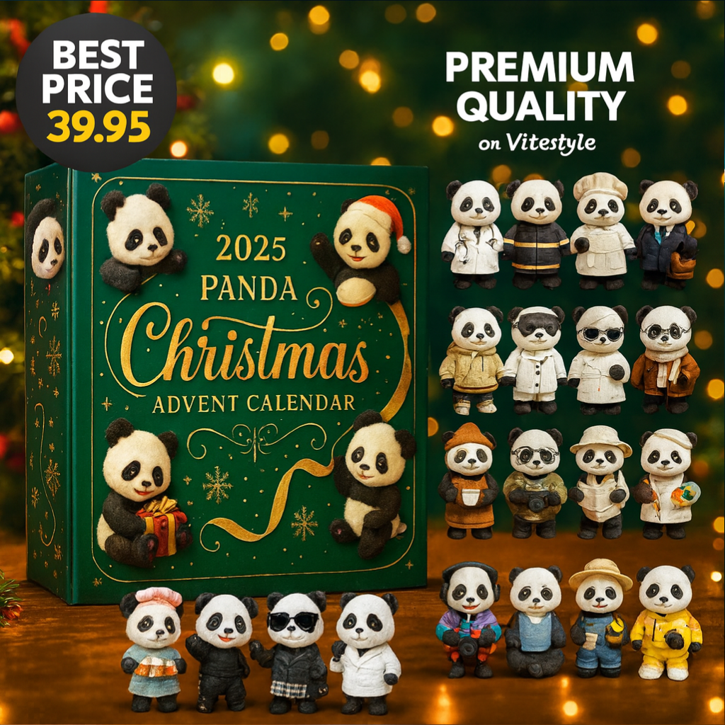 Panda Christmas Advent Calendar -2D Acrylic