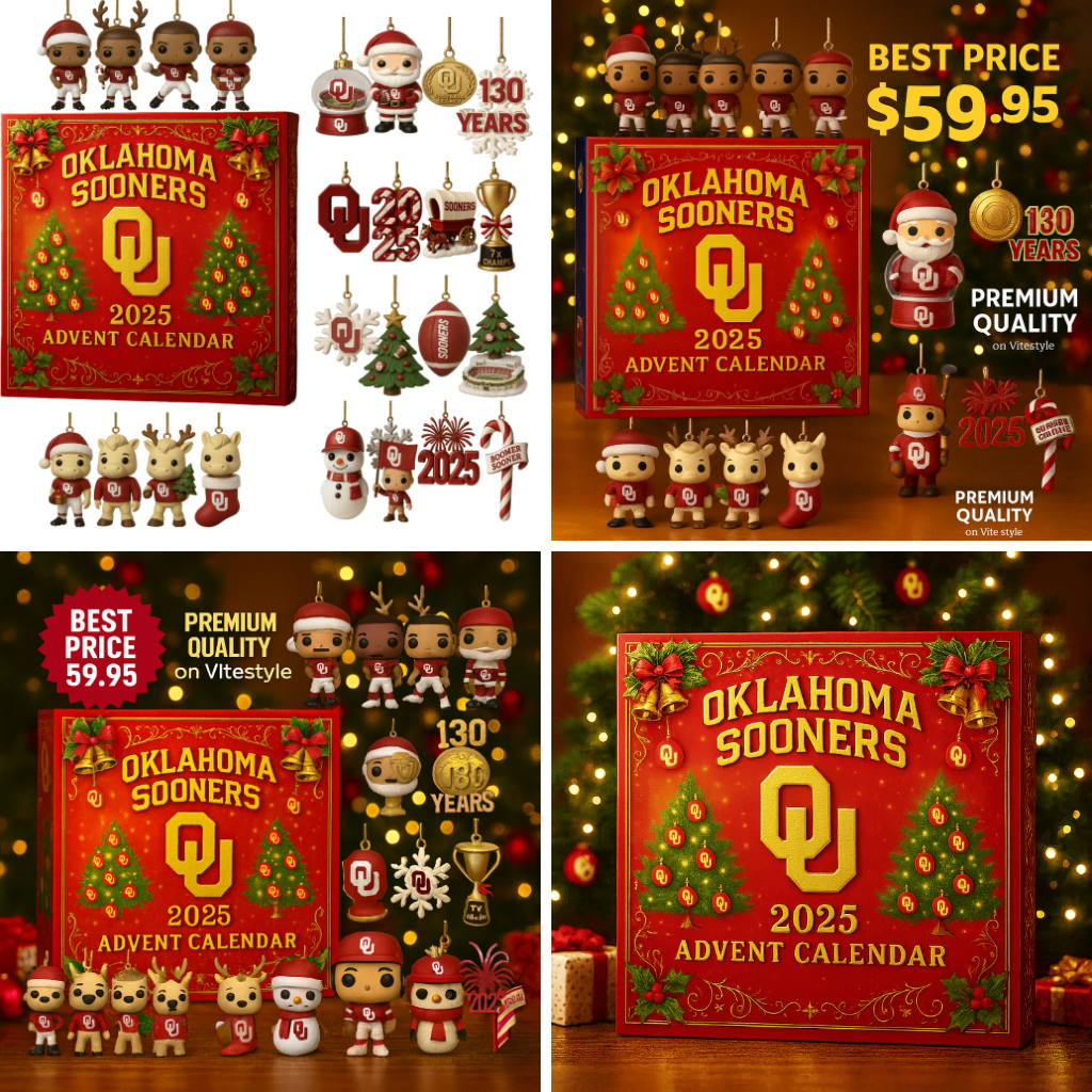 Oklahoma Sooners Advent Calendar -2D Acrylic