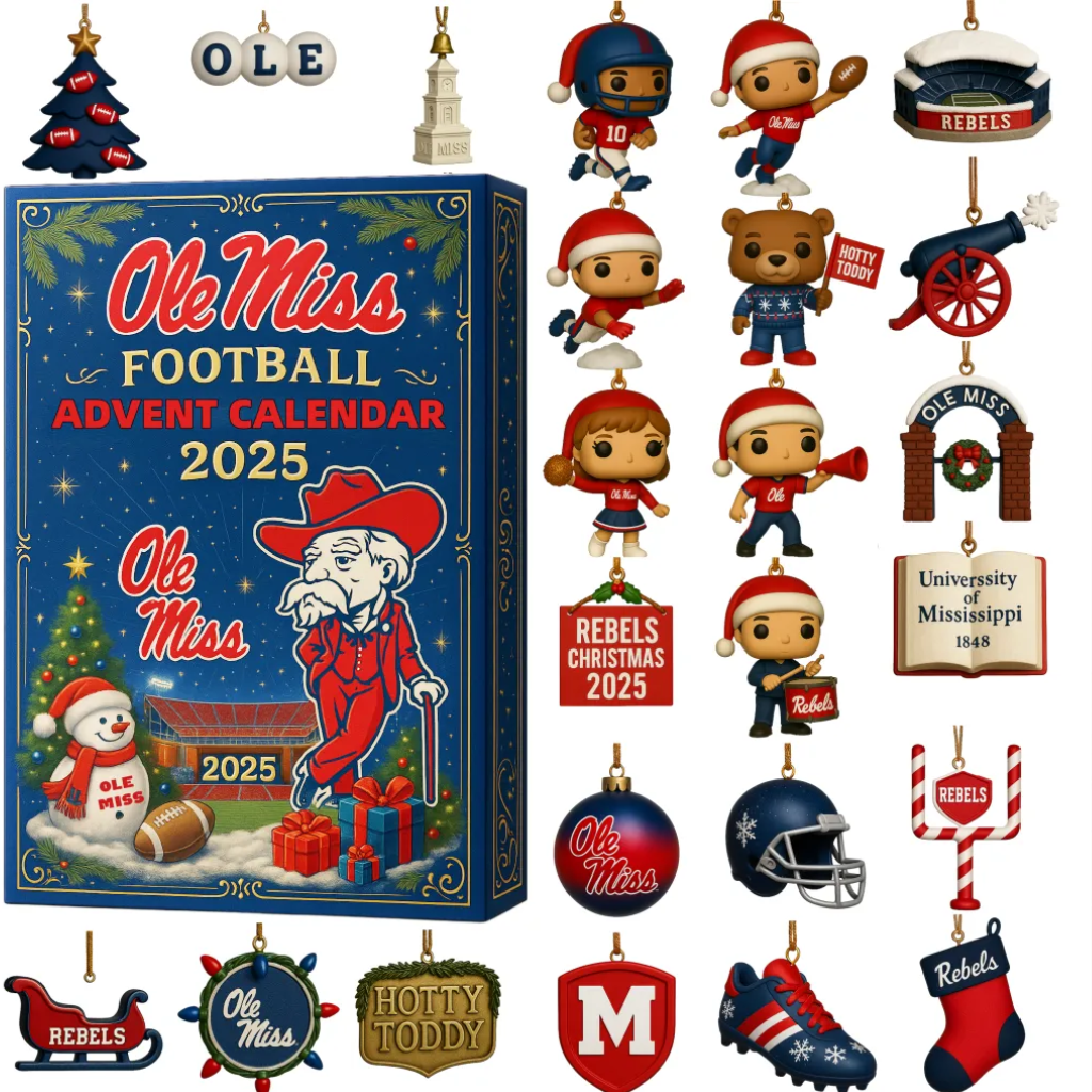 Ole Miss Rebels Advent Calendar -2D Acrylic