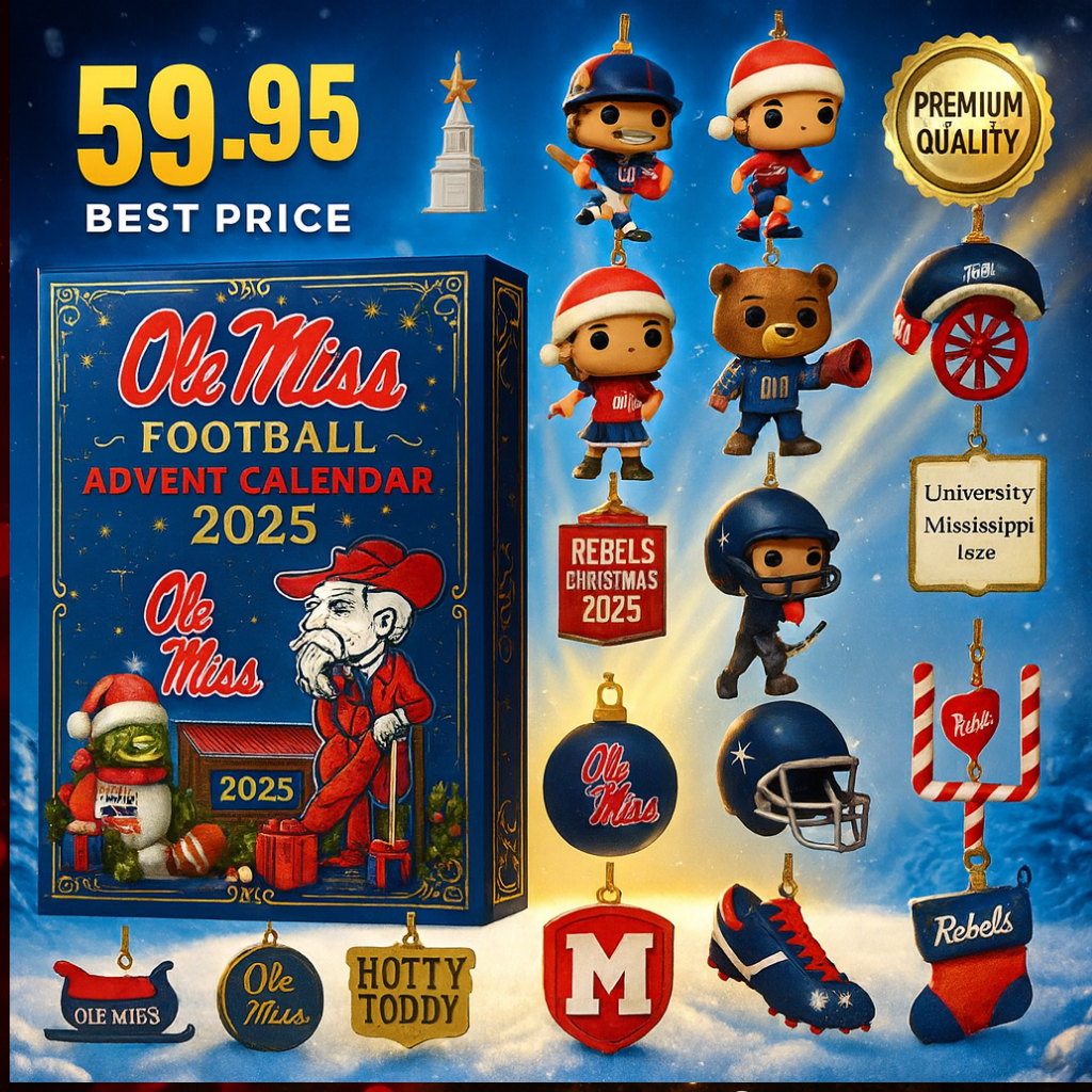 Ole Miss Rebels Advent Calendar -2D Acrylic