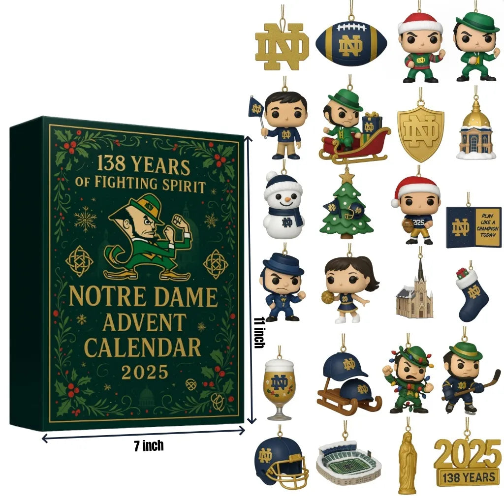 Notre Dame Fighting Irish Advent Calendar -2D Acrylic