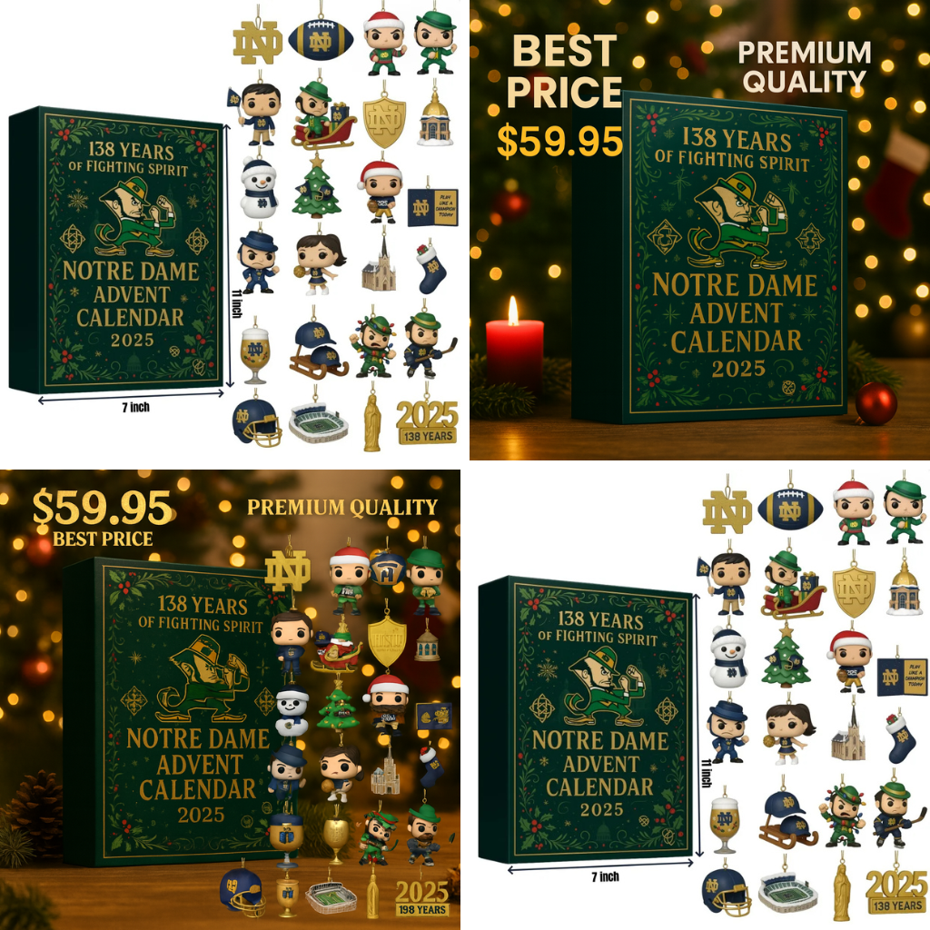 Notre Dame Fighting Irish Advent Calendar -2D Acrylic