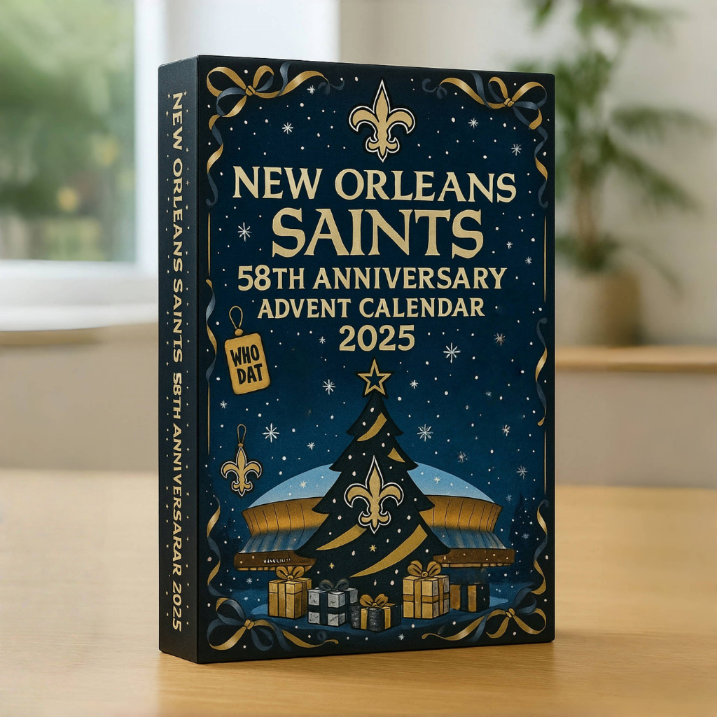 NEWEST New Orleans Saints 58th Anniversary Advent Calendar -2D Acrylic