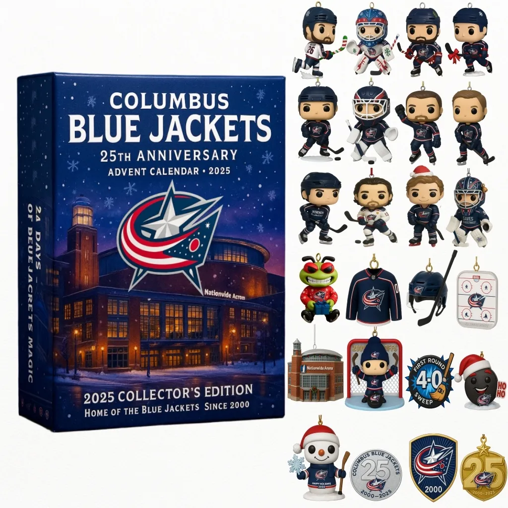 NEWEST Columbus Blue Jackets Advent Calendar 2025 -2D Acrylic