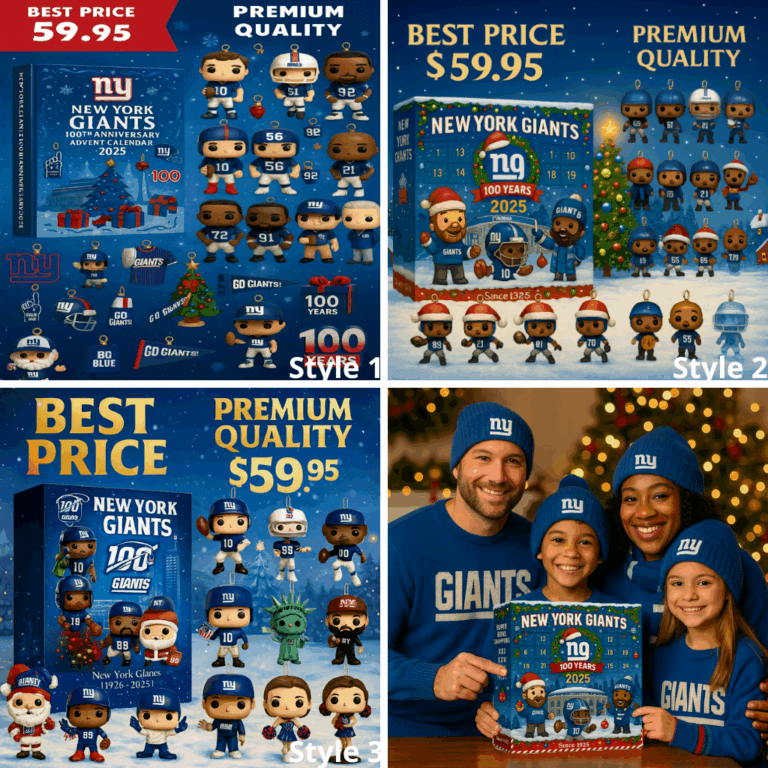 NEW New York Giants Advent Calendar -2D Acrylic