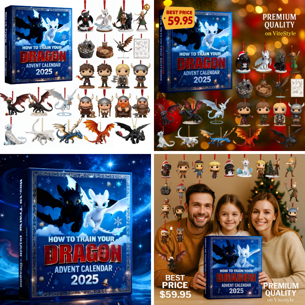 NEW Toothless Advent Calendar 2025 -2D Acrylic