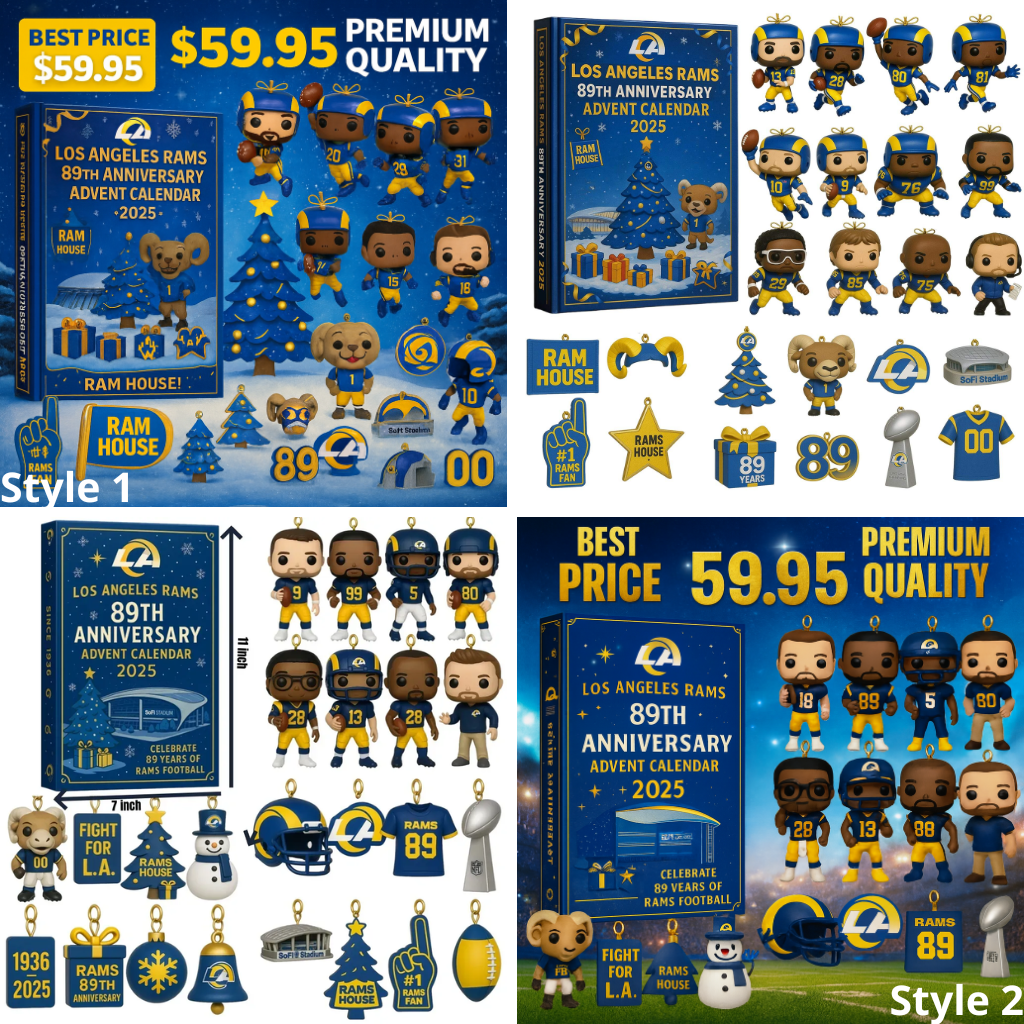 NEW Los Angeles Rams Advent Calendar -2D Acrylic