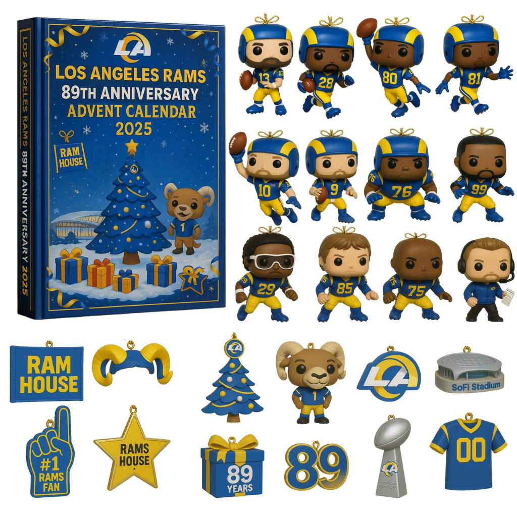 NEW Los Angeles Rams Advent Calendar -2D Acrylic