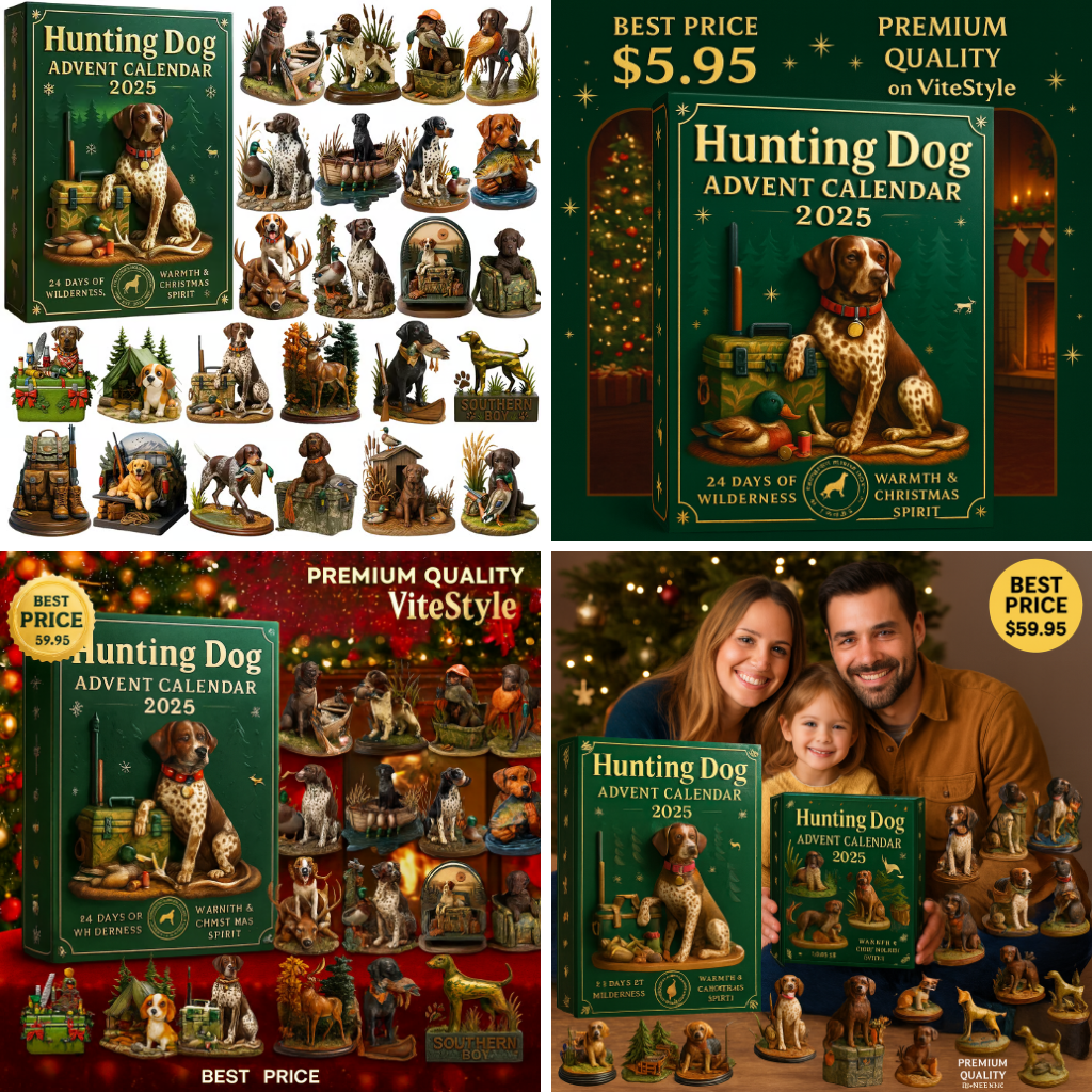 NEW Hunting Dog Advent Calendar -2D Acrylic