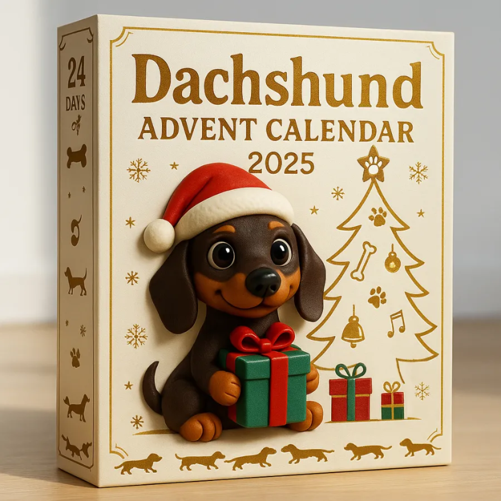 NEW Dachshund Advent Calendar -2D Acrylic