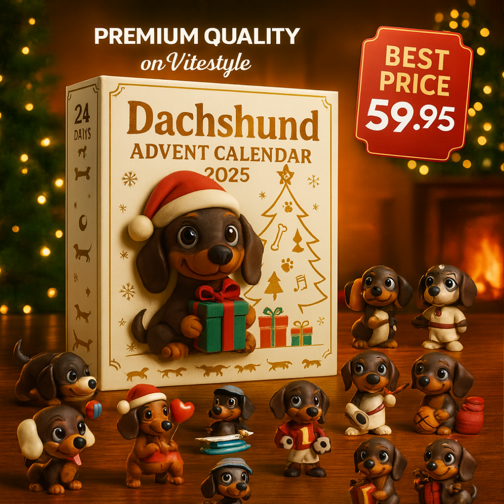 NEW Dachshund Advent Calendar -2D Acrylic