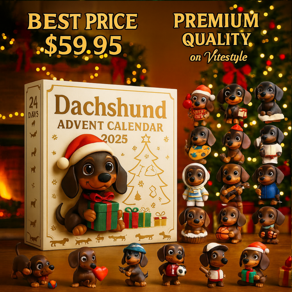 NEW Dachshund Advent Calendar -2D Acrylic