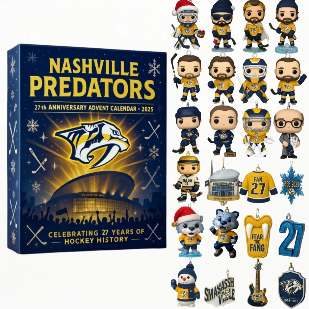 Nashville Predators Advent Calendar -2D Acrylic