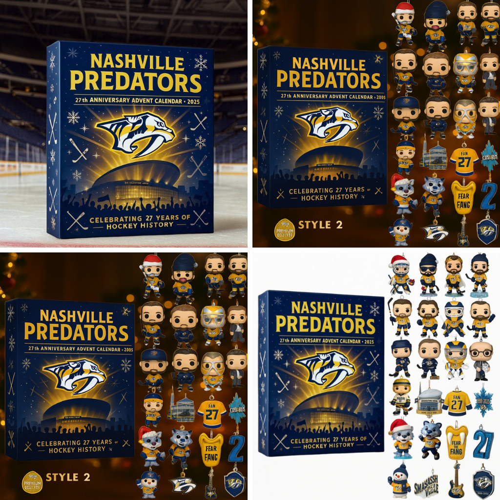Nashville Predators 25th Anniversary Advent Calendar 2025 -2D Acrylic