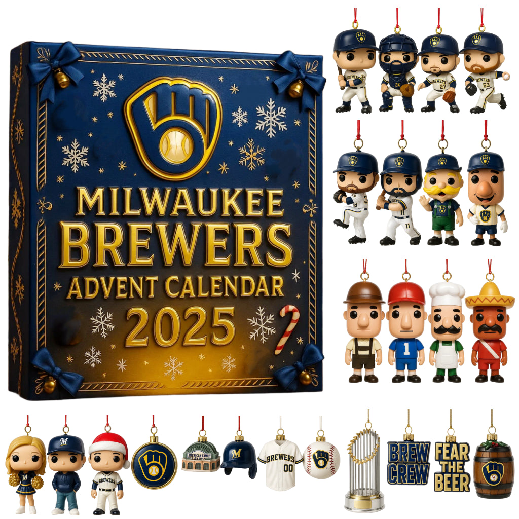 Milwaukee Brewers Advent Calendar 2025 -2D Acrylic