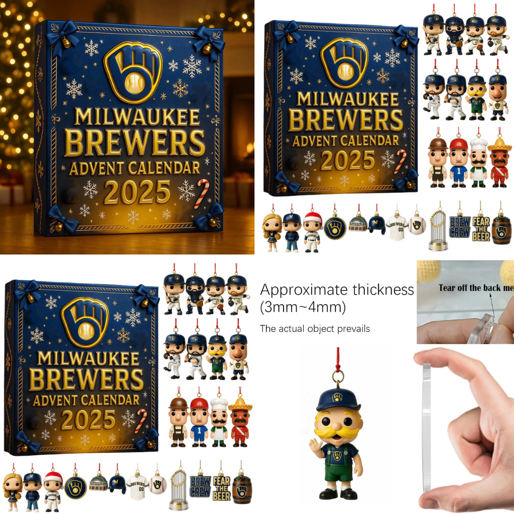 Milwaukee Brewers Advent Calendar 2025 -2D Acrylic