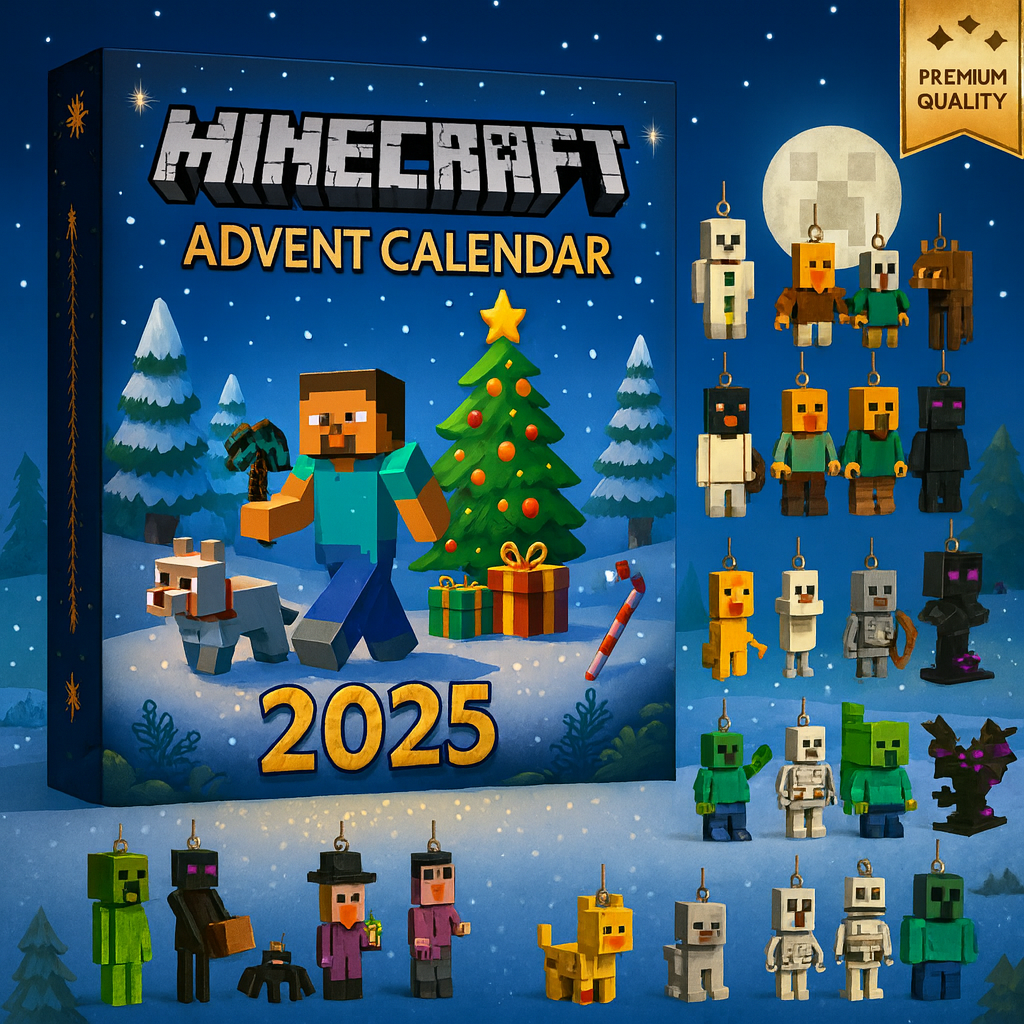 Minecraft Advent Calendar 2025 -2D Acrylic