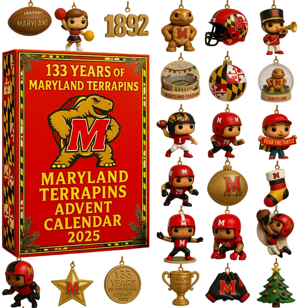 Maryland Terrapins Advent Calendar 2025 -2D Acrylic