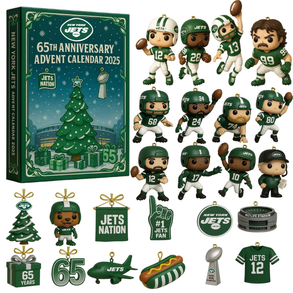 LIMITED New York Jets Advent Calendar -2D Acrylic