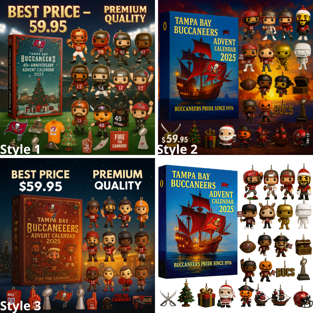 LIMITED Tampa Bay Buccaneers Advent Calendar -2D Acrylic