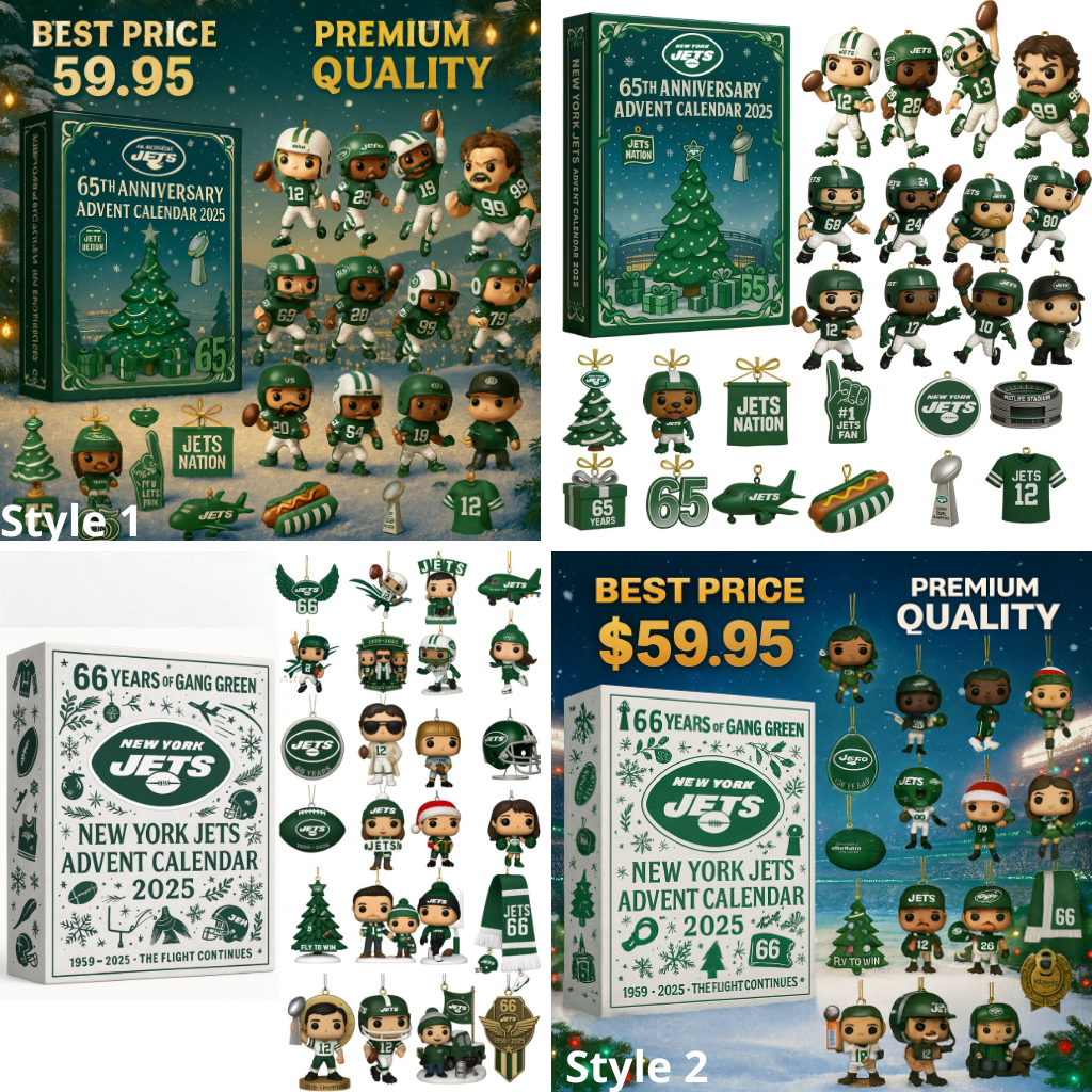 LIMITED New York Jets Advent Calendar -2D Acrylic