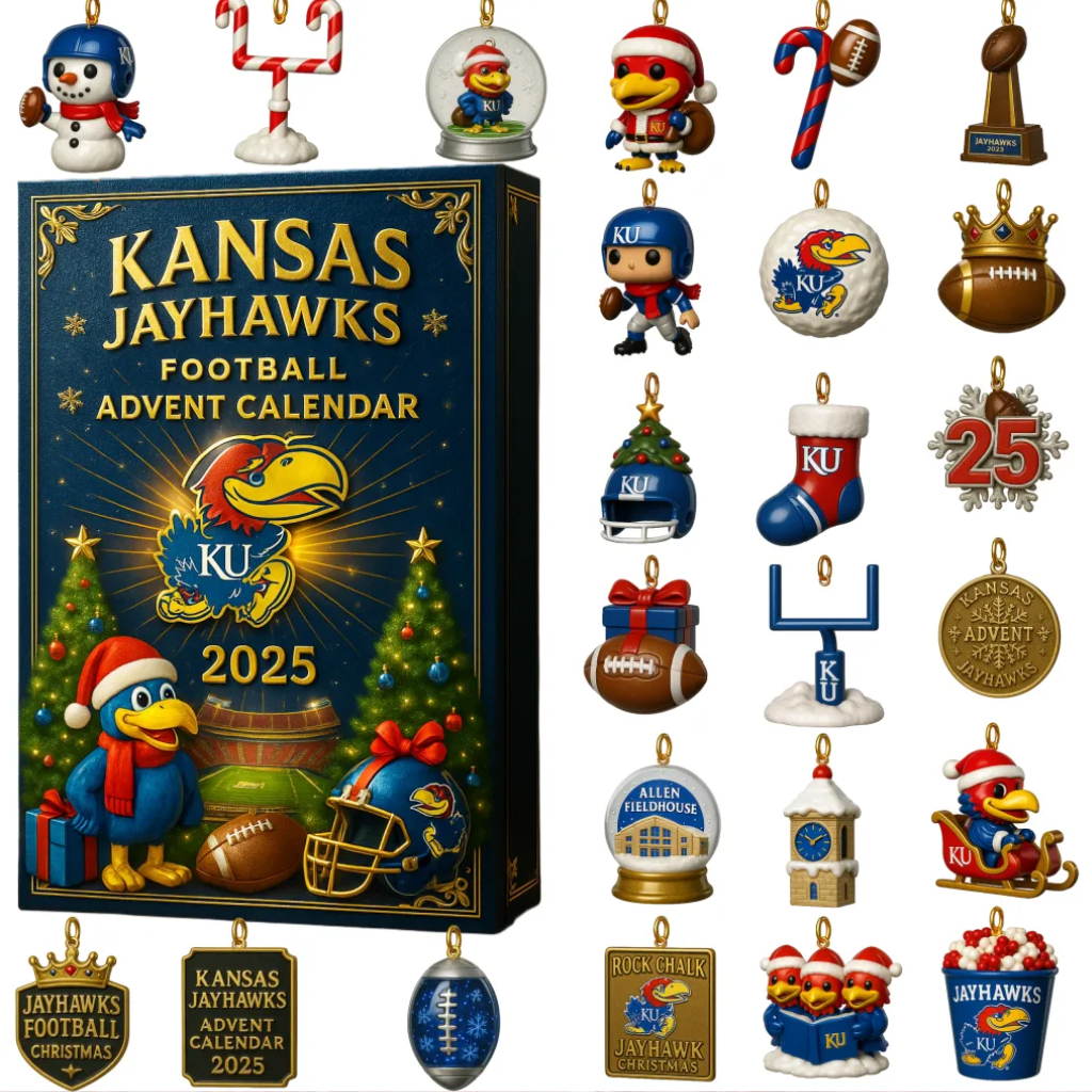 Kansas Jayhawks Advent Calendar -2D Acrylic