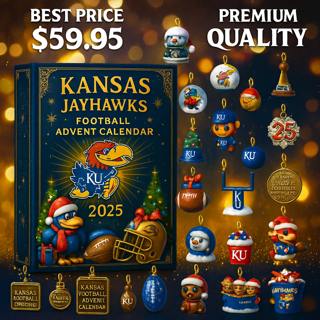 Kansas Jayhawks Advent Calendar -2D Acrylic